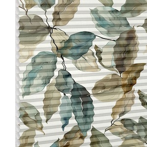 Plissee Plissee Duette� EL Bl�tter DunkelP35404